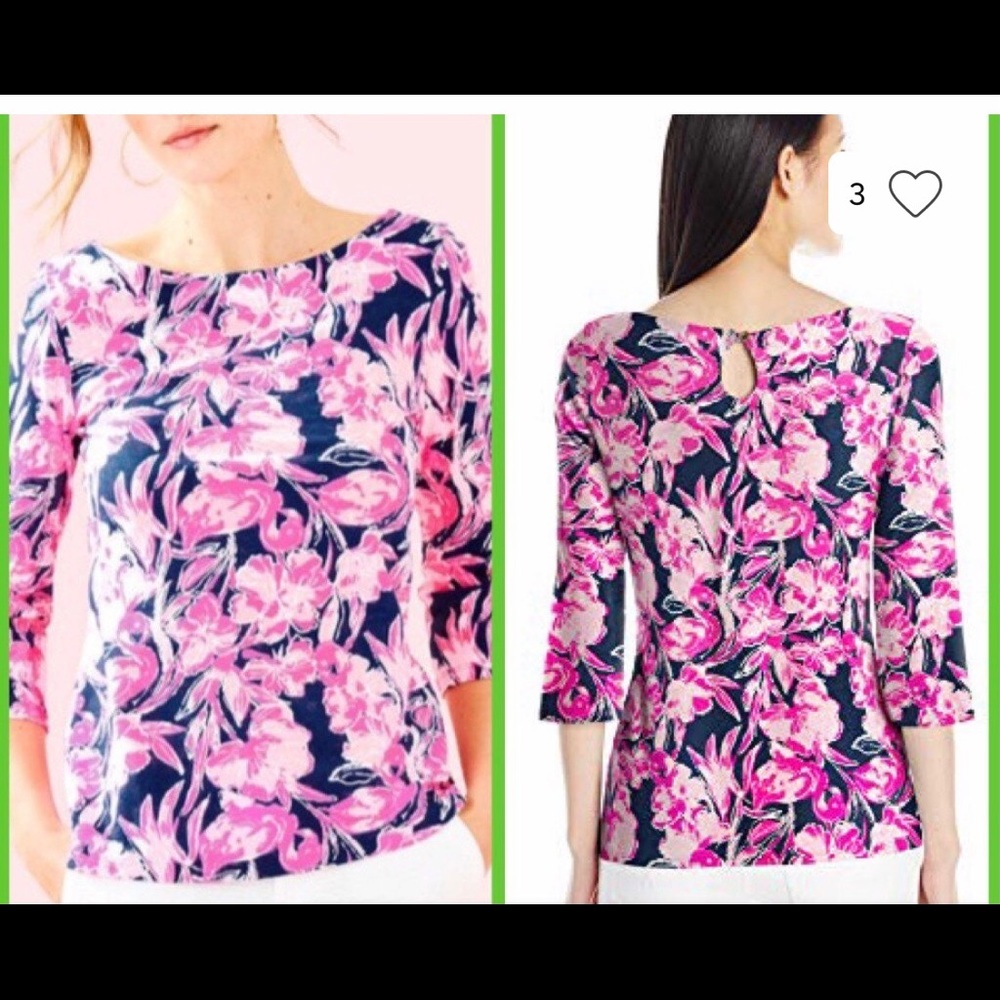 Lilly Pulitzer Waverly Boatneck Top size med